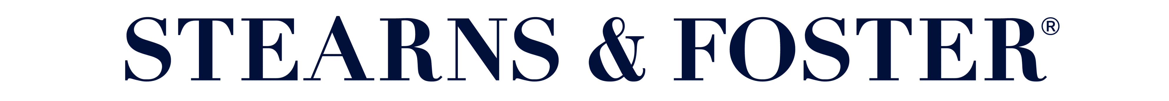 Sterns & Foster Logo Blue